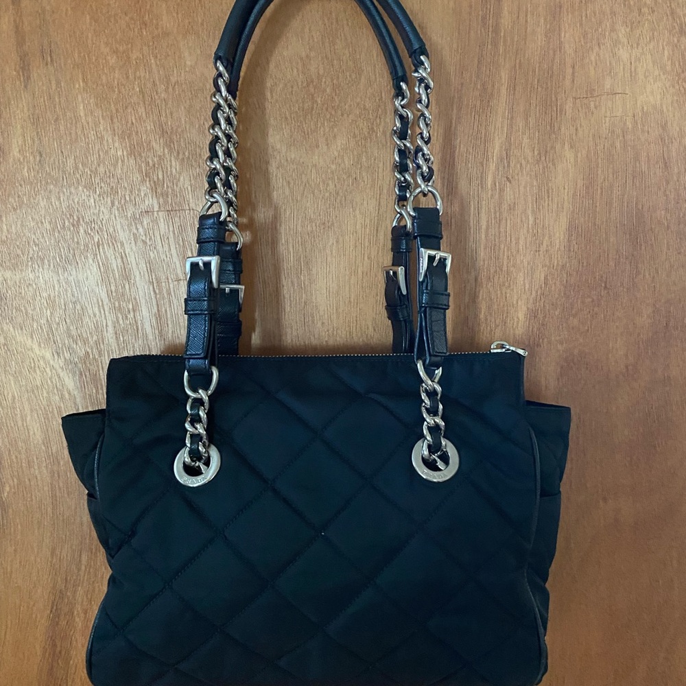 Prada Purse, Black Nylon Quilt Style